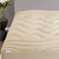 SLEEP ZONE Cooling Queen Mattress Topper - Zoned Cool Comfort
