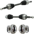 TRQ Front Drivetrain Kit CV Axle & Hub Assembly Compatible with Jeep