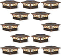 Solar Post Cap Lights Outdoor 12pack - Waterproof Solar Deck Post