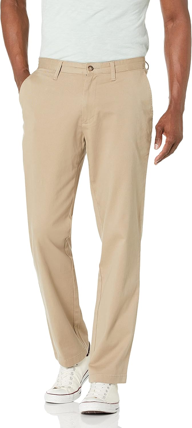 Nautica Men's Classic Fit Flat Front Stretch Chino Deck Pant