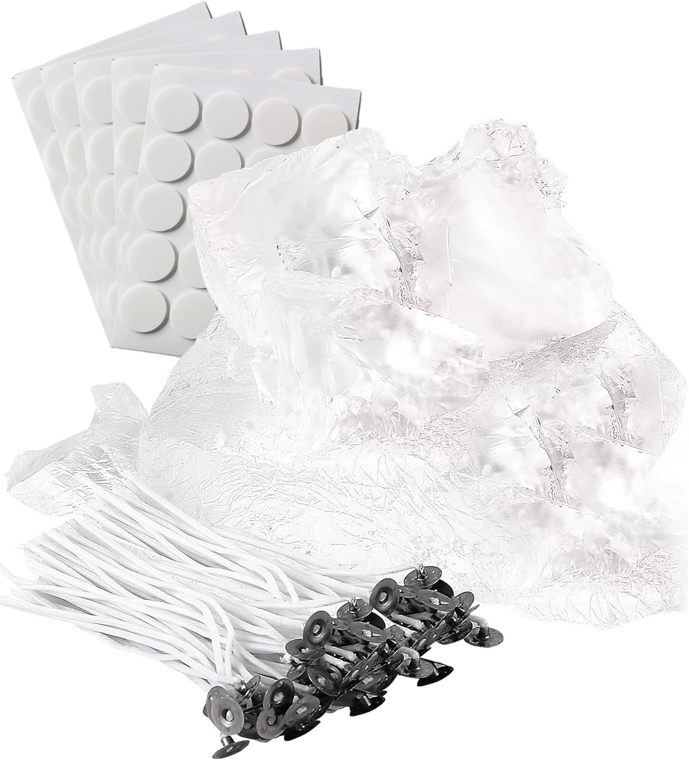 8.8 Lb Transparent Jelly Wax for DIY Gel Candle Making Kit
