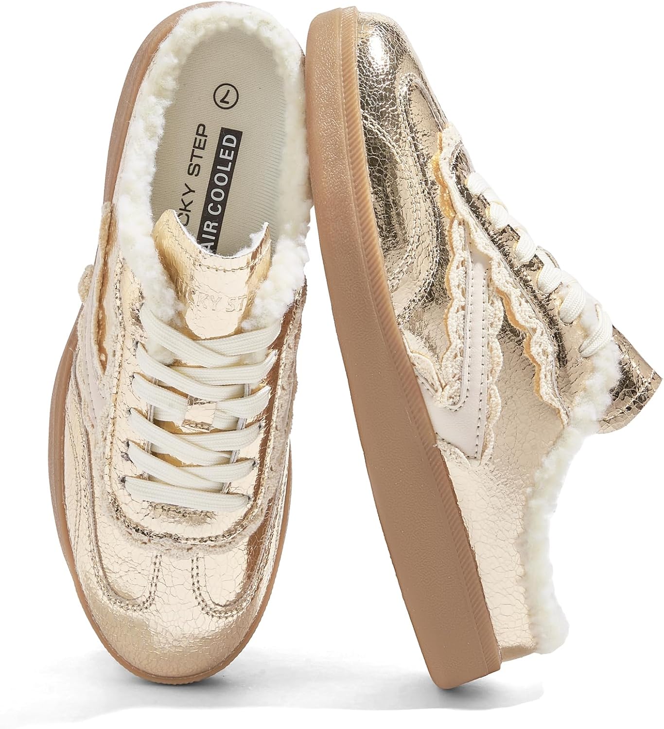 LUCKY STEP Womens Mule Fashion Sneakers for Stylish Comfort