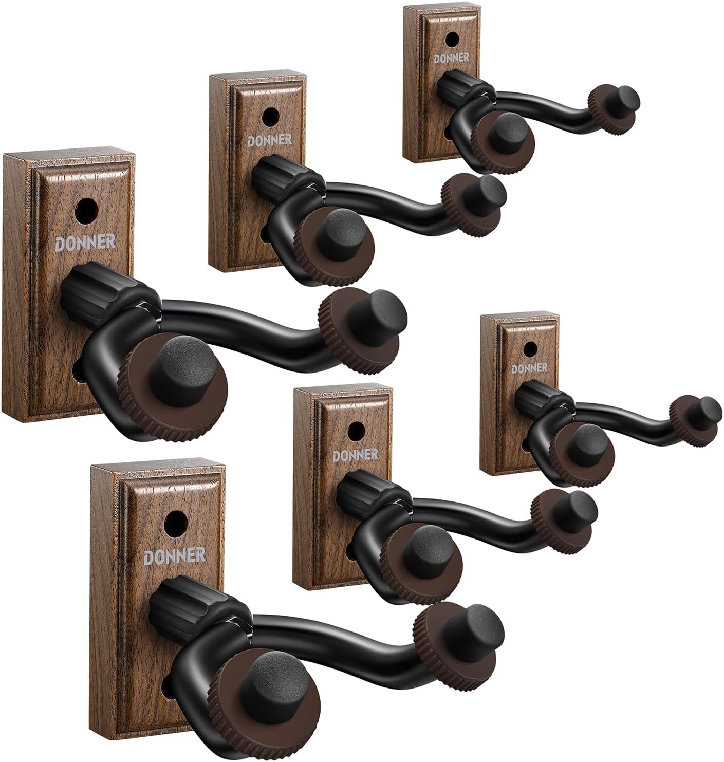 Securely Hang 6 Guitars with Donner Hangers