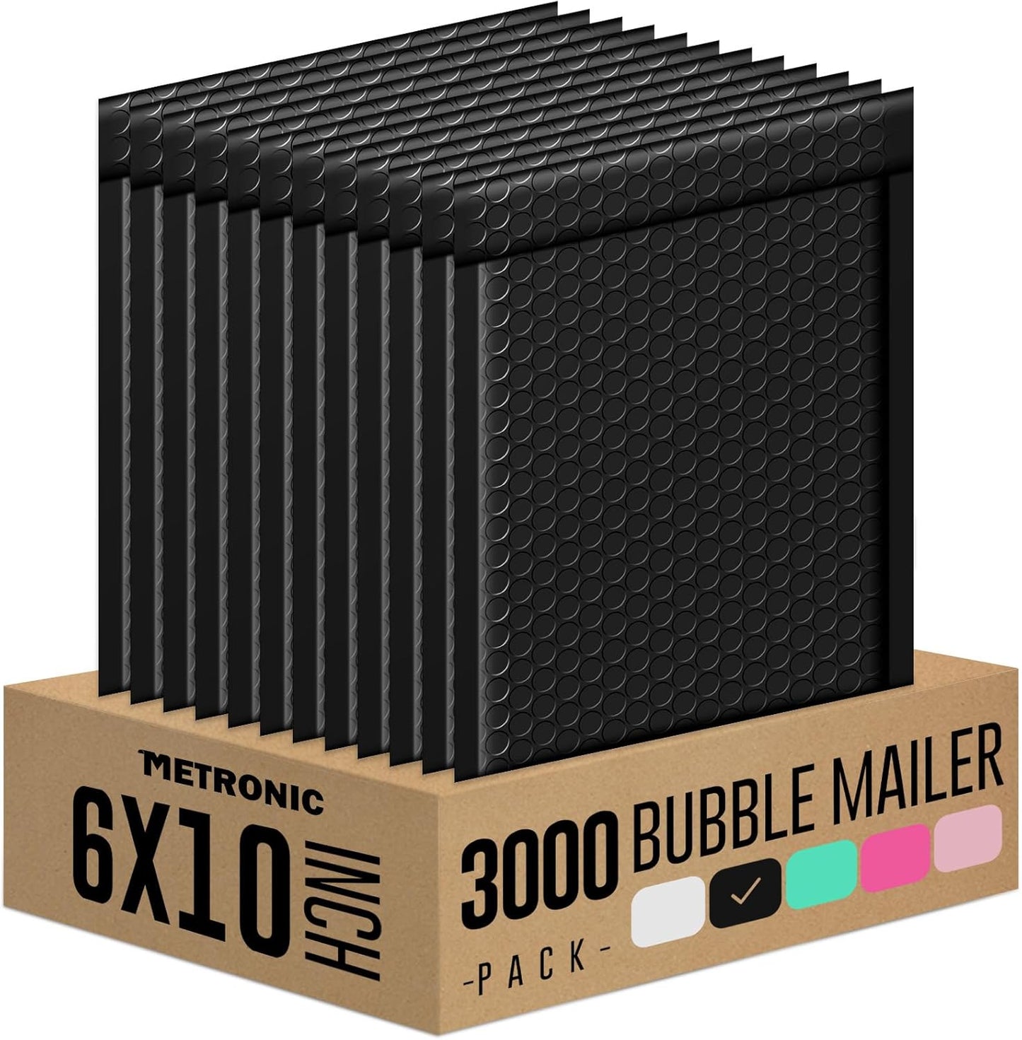 Metronic Bubble Mailers 6x10 Inch for Safe Shipping & Packaging