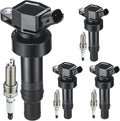 Set of 4 UF652 Ignition Coil Pack and 93815 Spark Plugs 4 Pack