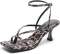 Women's Strappy Kitten Heels with Square Toe - Sleek Dress Pumps