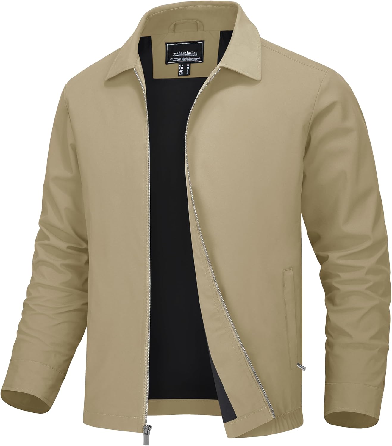 MAGNIVIT Men's Lightweight Windbreaker Stylish Golf Coat