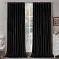 Blackout Velvet Curtains 60 x 84 in Panels - Luxury Light Dimming