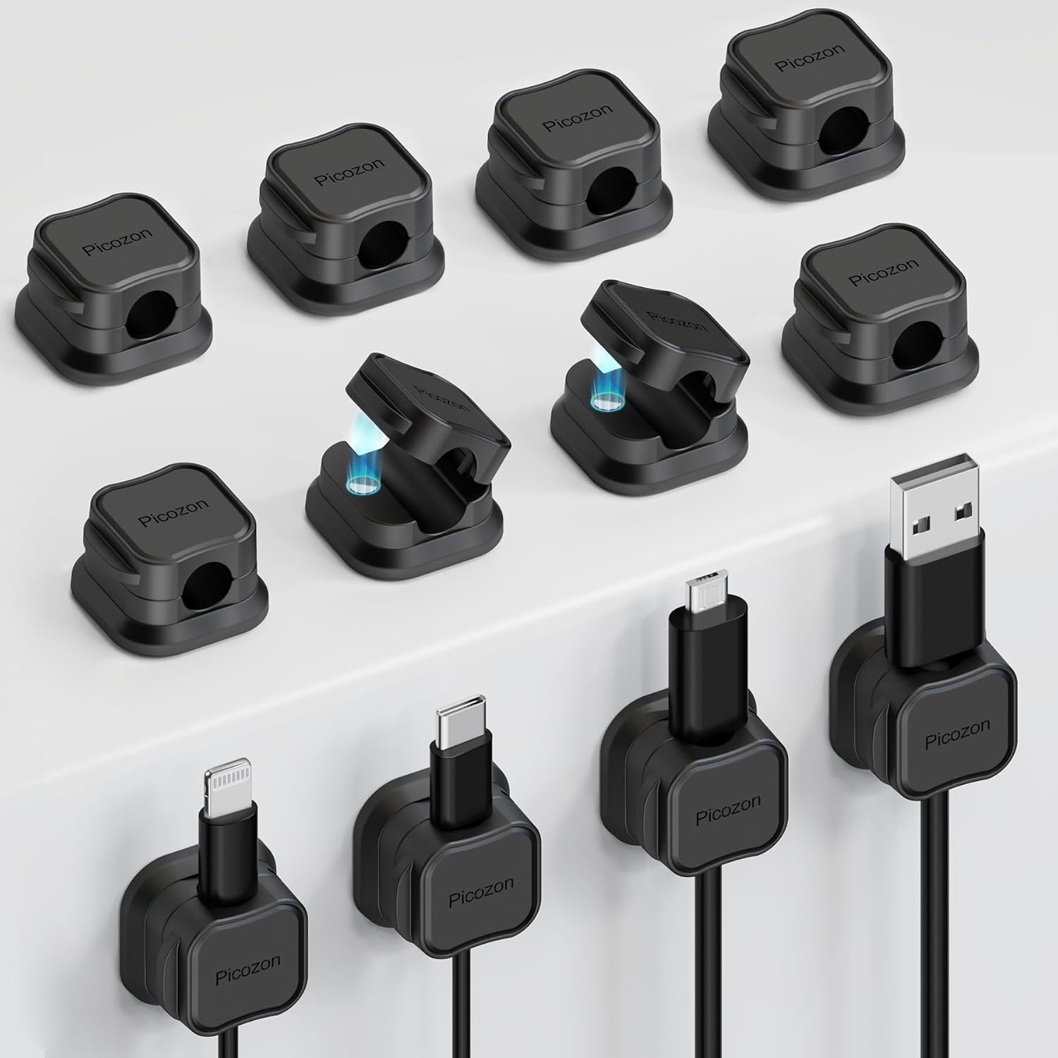 Picozon Magnetic Cable Holder - Organize with Ease!