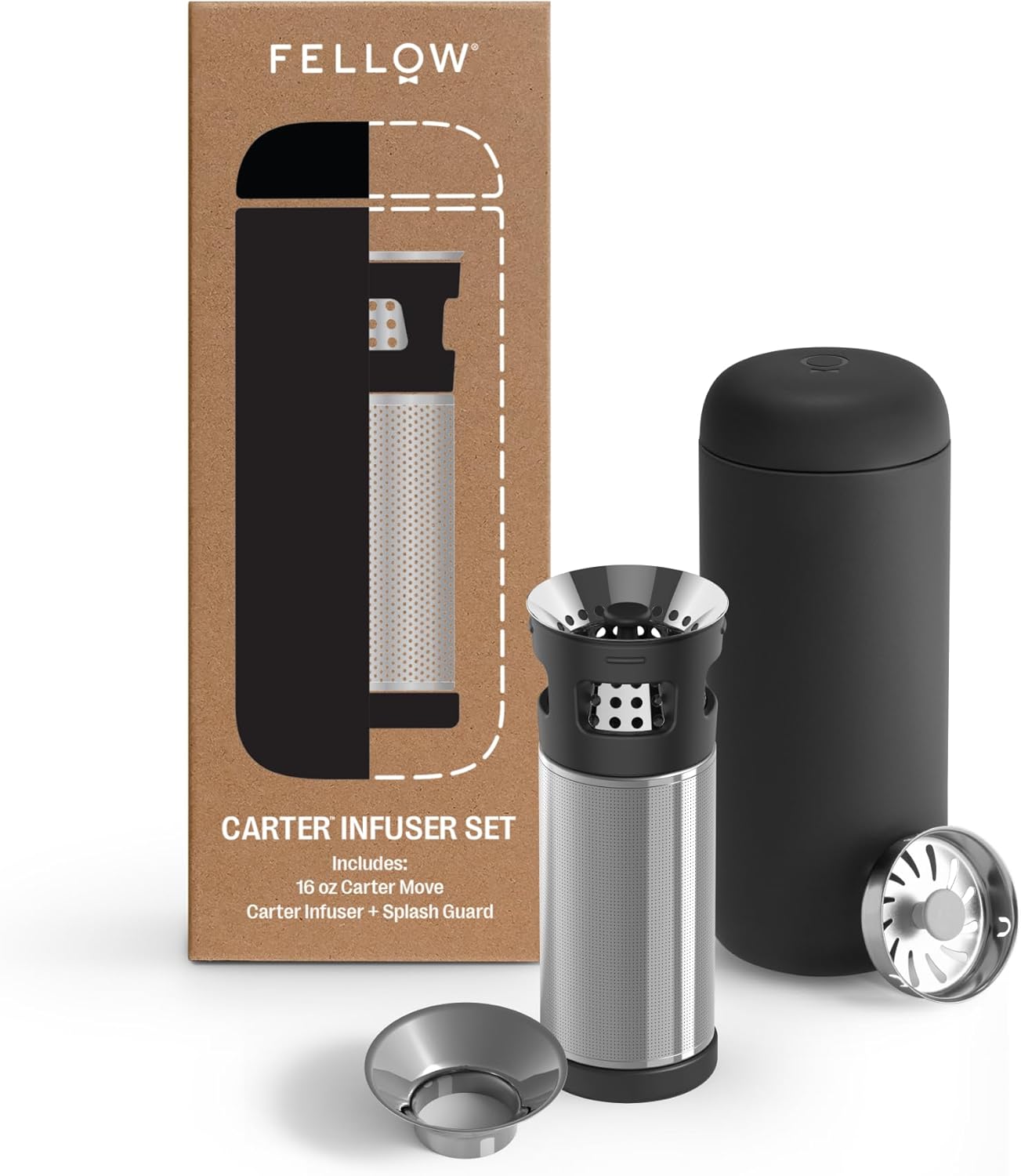 Fellow Carter Tea Infuser & Move Tumbler Set for On-The-Go