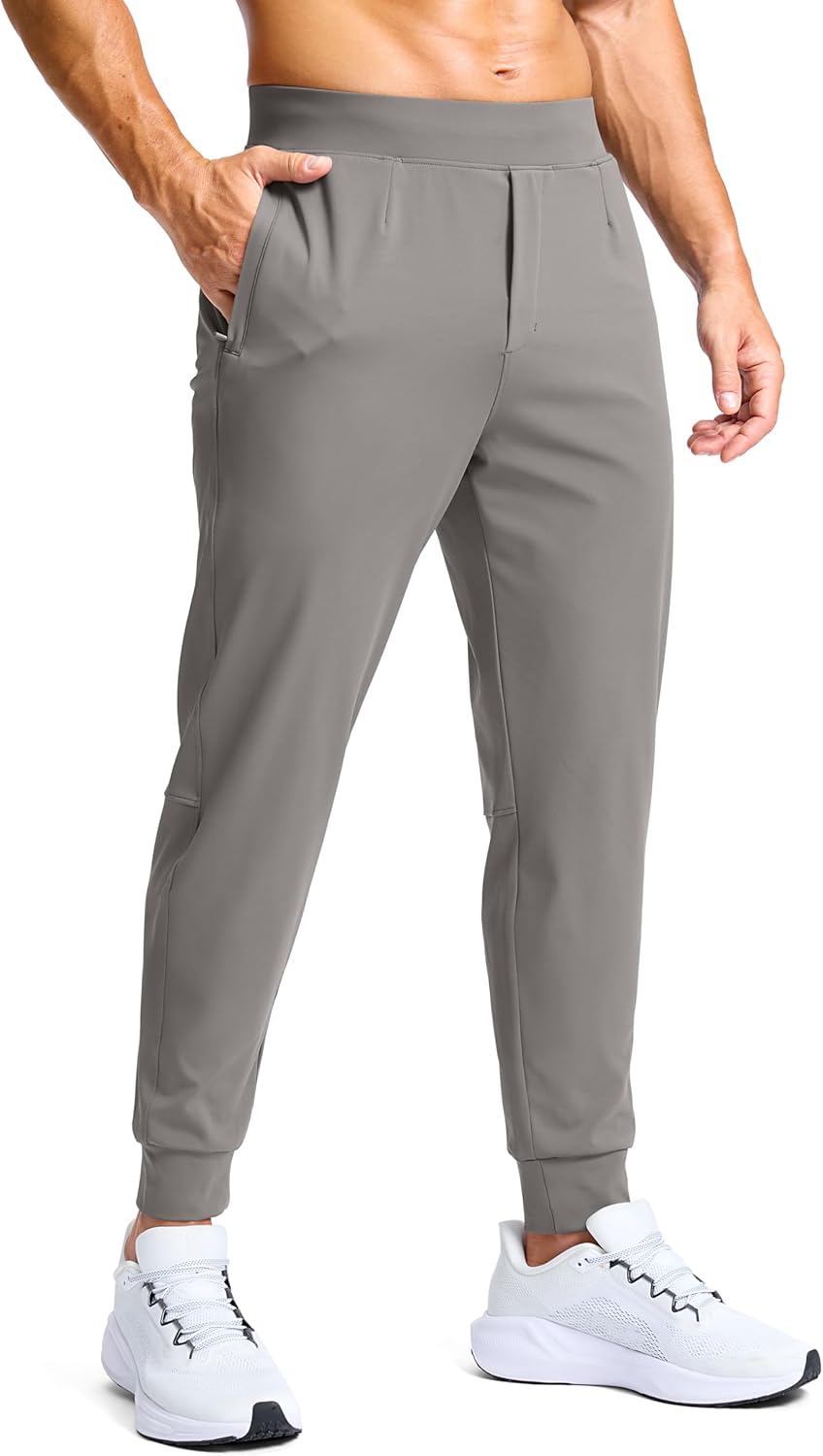 G Gradual Men's Golf Joggers Pants with Zipper Pockets for Comfort