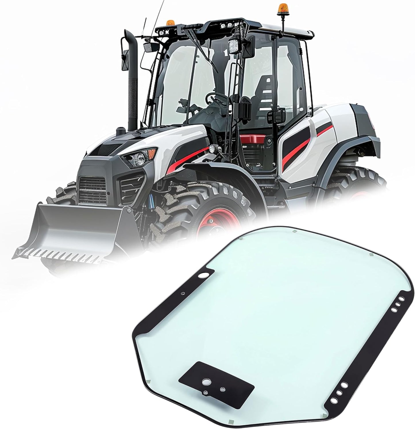 KUAFU Cab Door Glass for Bobcat M Series Loaders 7120401