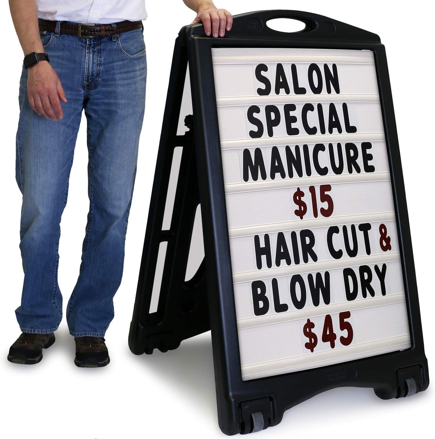 SmartSign Changeable Message Sign Board with Portable Frame