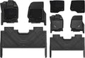 3W Floor Mats & Front Carpet Fit for Ford F150 SuperCrew - Heavy Duty