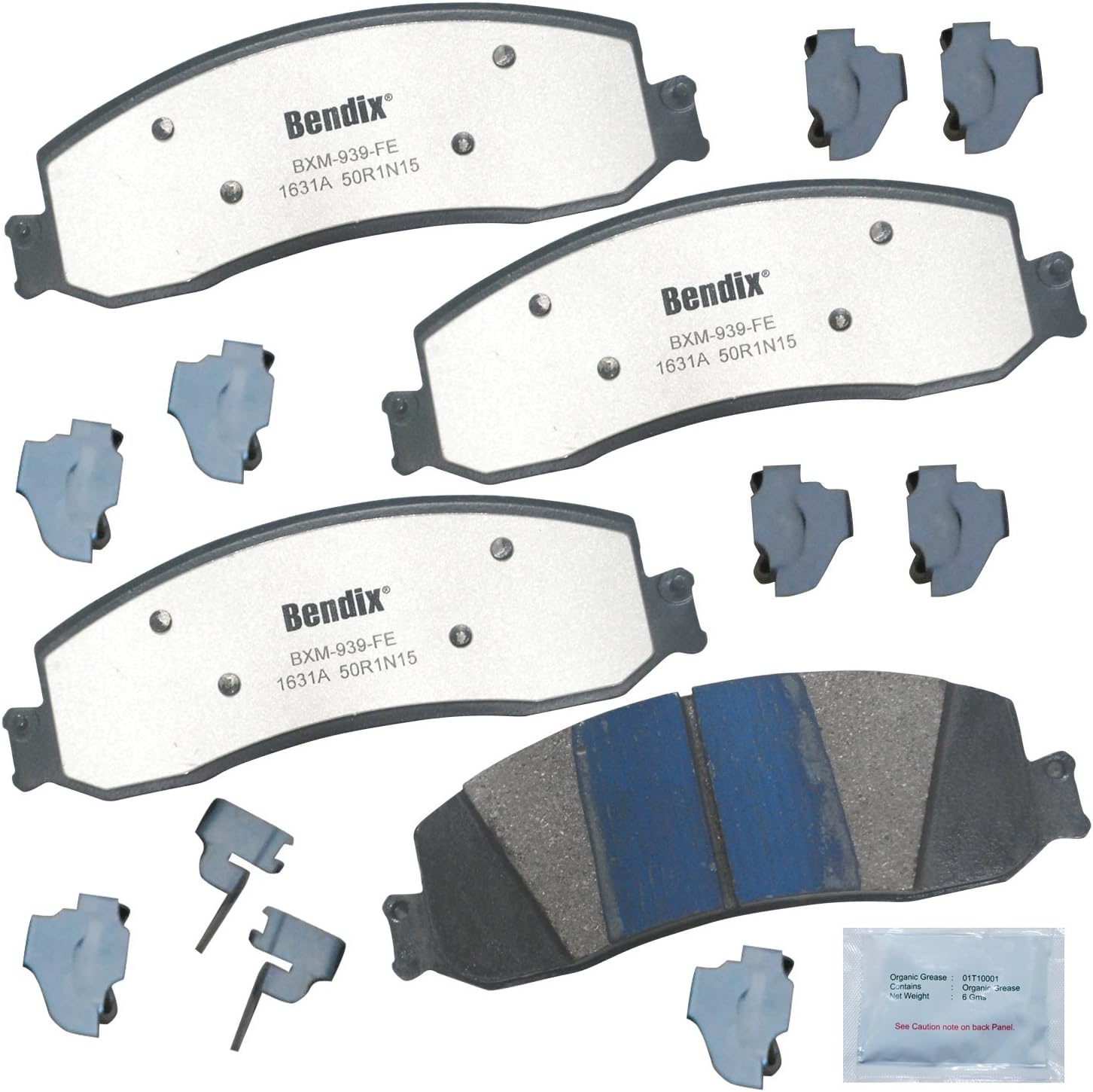 Bendix Fleet Metlok MKD1631AFM Brake Pads for Ford Super Duty