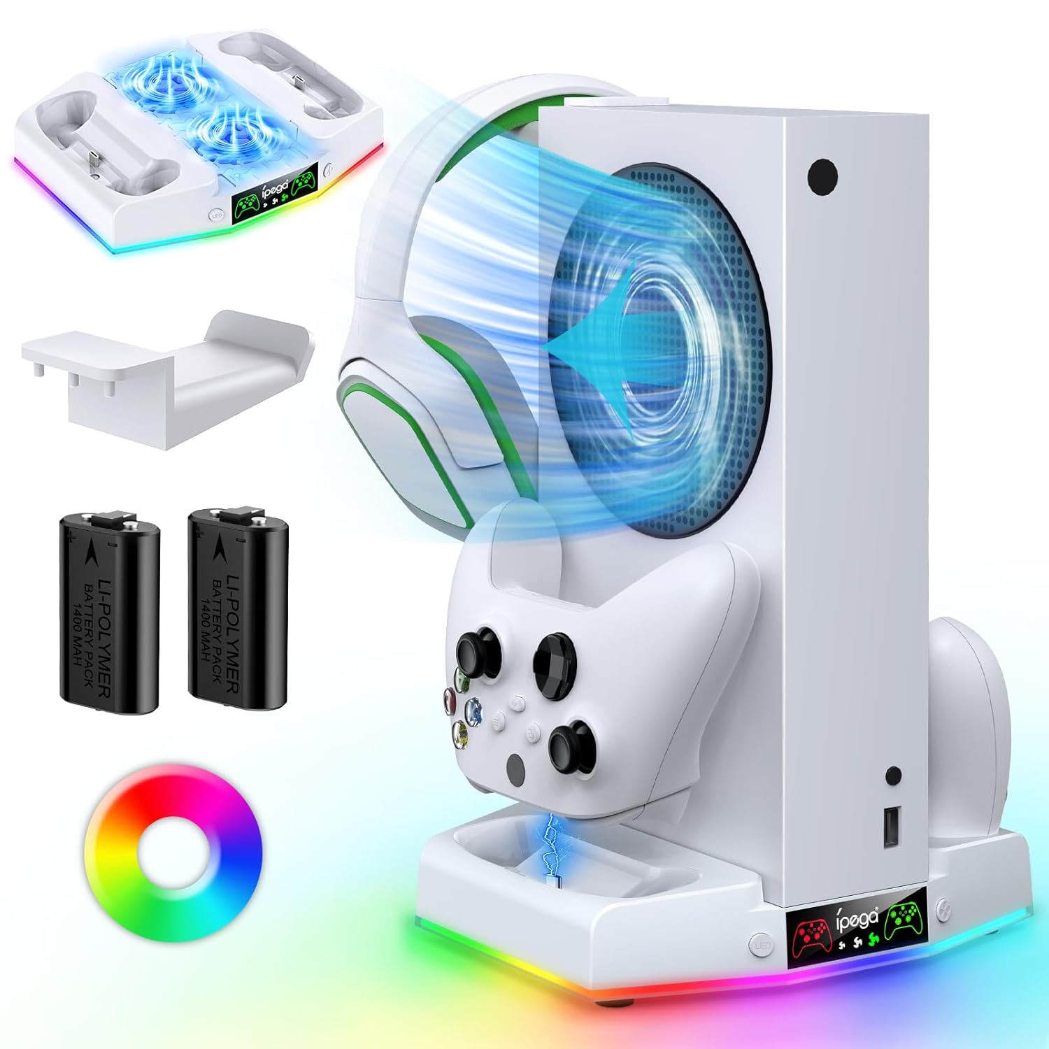 MENEEA Cooling Stand & Charging Station for Xbox Series S