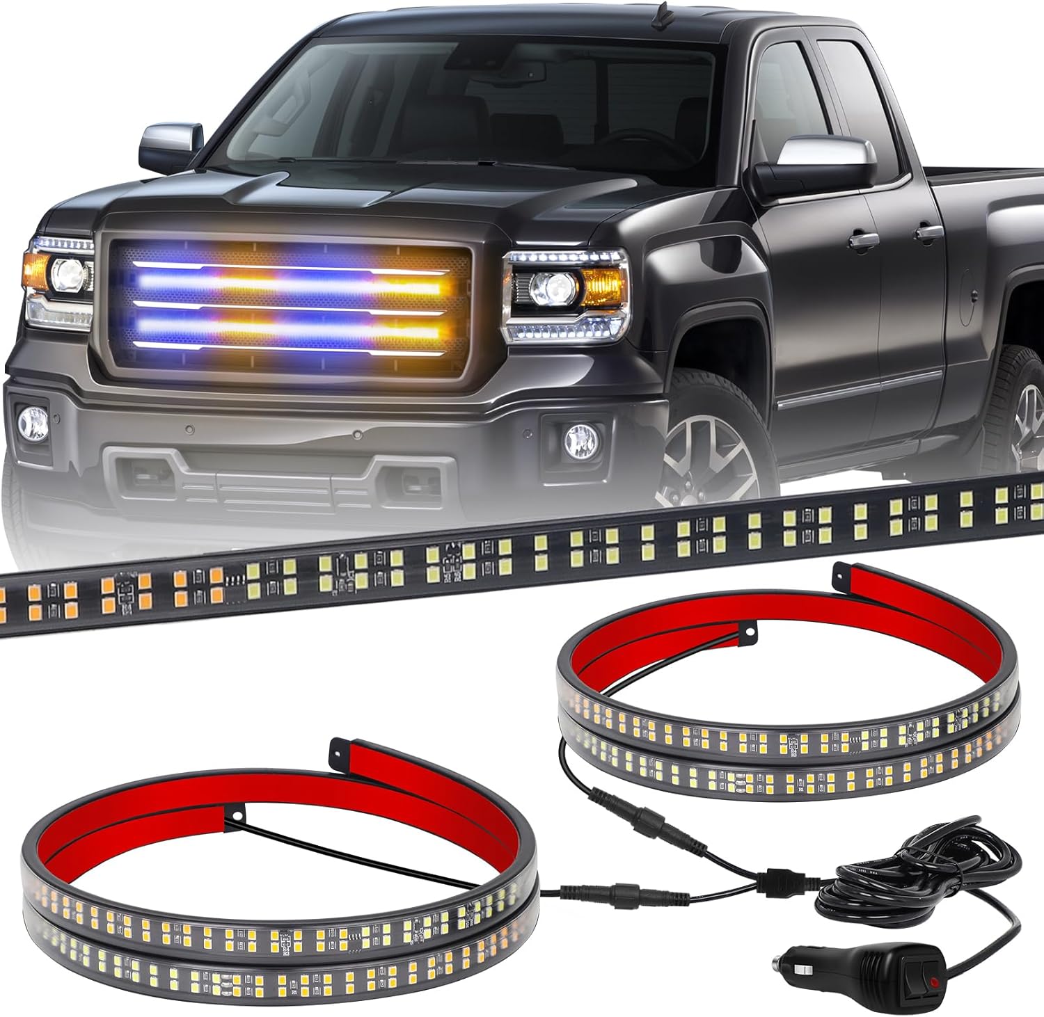 XRIDONSEN 24 inch Emergency Grill Lights for Safety and Visibility
