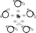 Laptop Cable Lock 5Pack Keyed Alike - 6.7ft Anti-Theft Security
