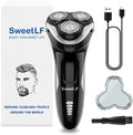 Electric Razor for Men - 120 Min Runtime, Waterproof Rotary Shaver