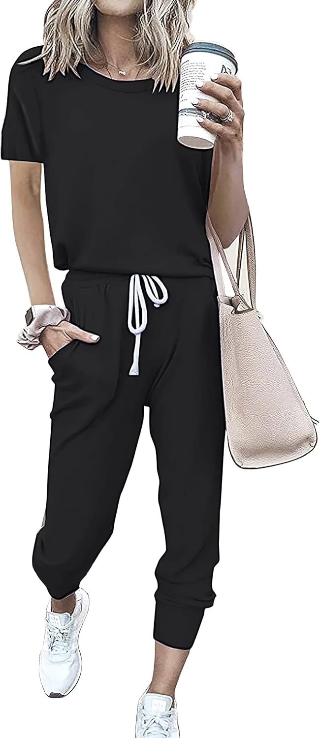 PRETTYGARDEN Women Summer Two Piece Outfits for Casual Comfort