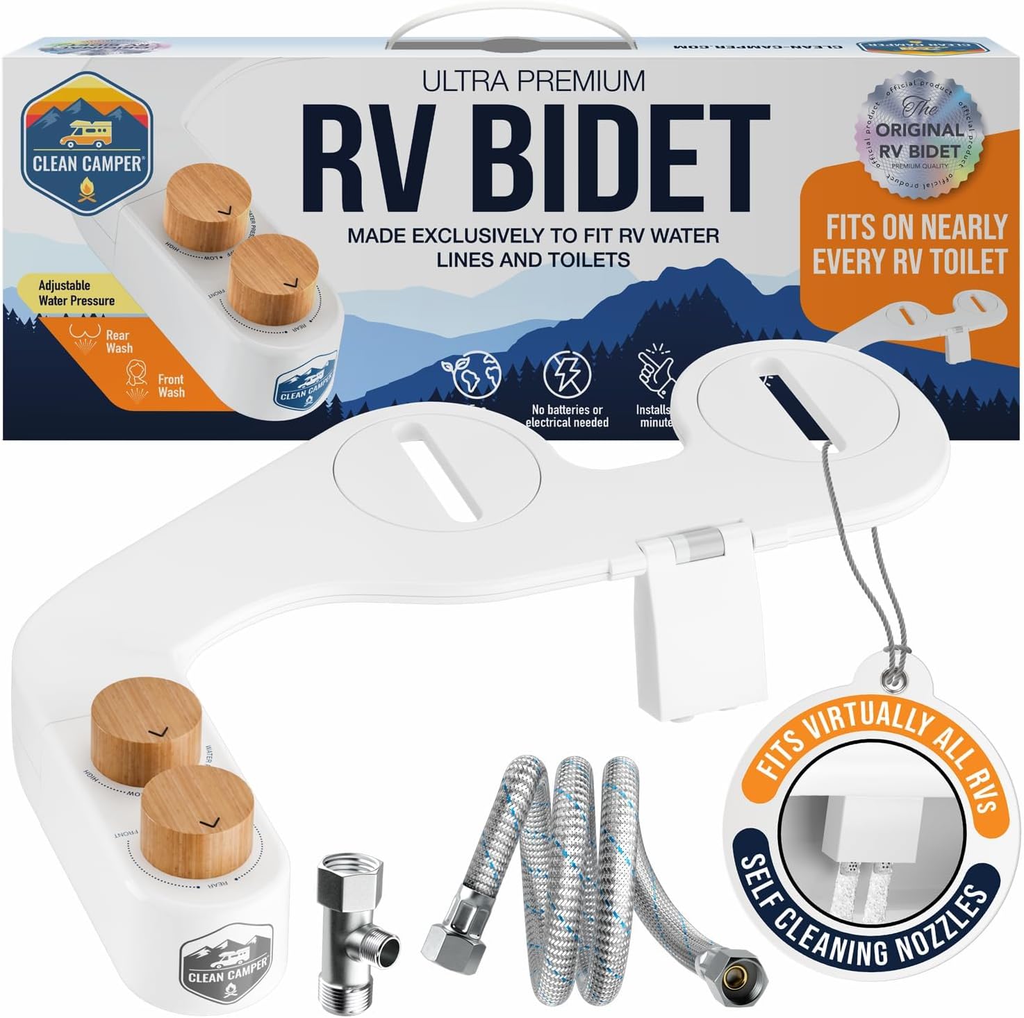 The Original RV Bidet Self-Cleaning Dual Nozzles for Hygiene