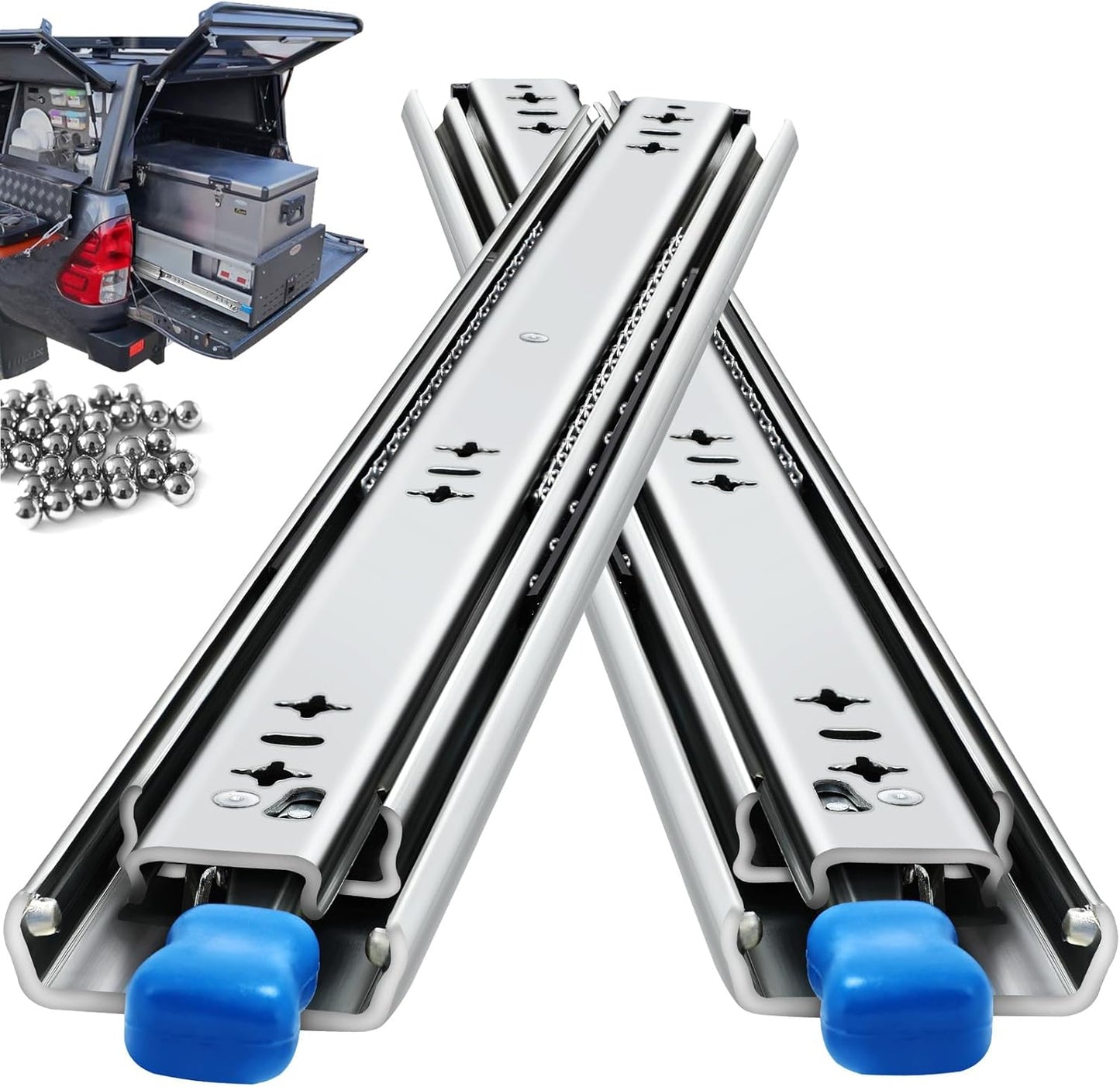 Heavy Duty Drawer Slides with Lock for 30 Inch Drawers