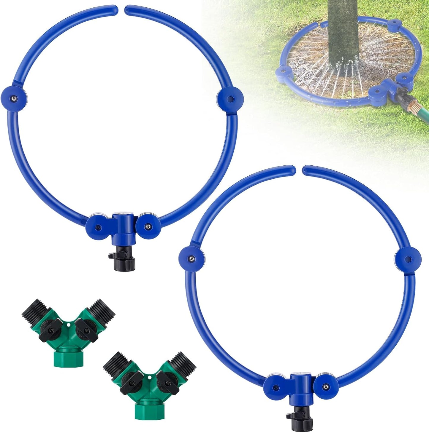 2Pcs 360 Tree Water Sprinkler for Efficient Garden Irrigation