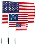 Boat Rod Holder Flagpole with Rotating Flag Mounts - Floating