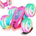 RC Stunt Car Double Sided Flip with Lights - Durable 4WD Fun