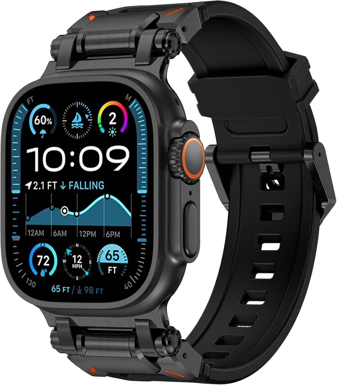 Silicone Rubber Band for Apple Watch Series - Secure Fit & Style