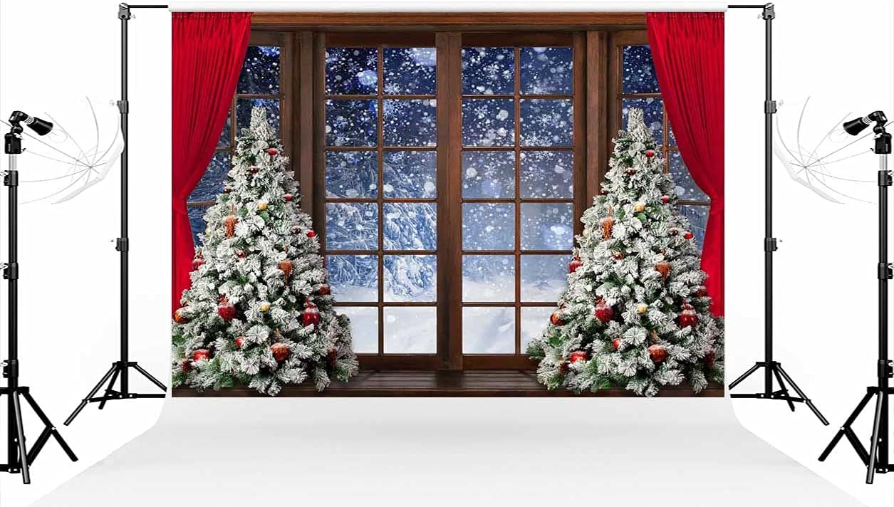 Kate 88ft Winter Christmas Tree Backdrop for Photography