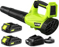 Leaf Blower Cordless with 2 Batteries and Charger - Lightweight Power