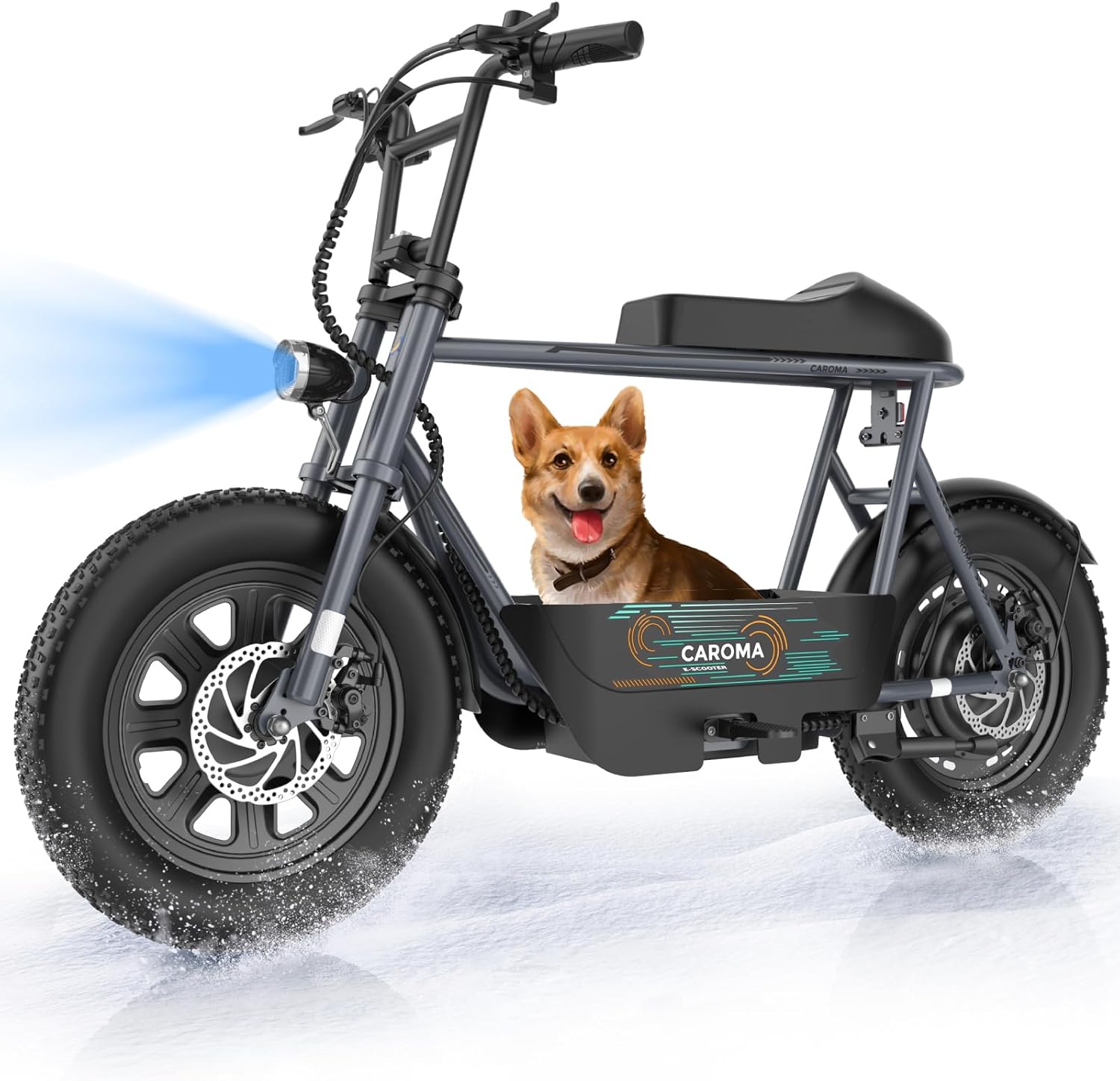Caroma Peak 1200W Electric Scooter with Seat for Adults