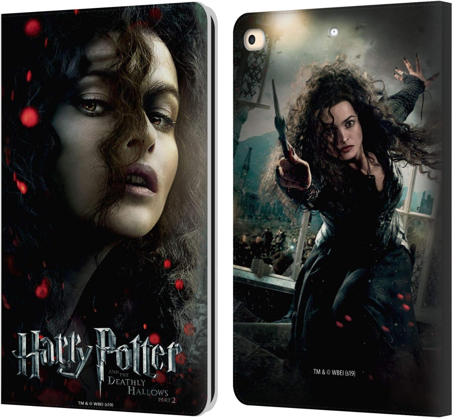 Harry Potter Bellatrix Lestrange Leather Wallet Case for iPad