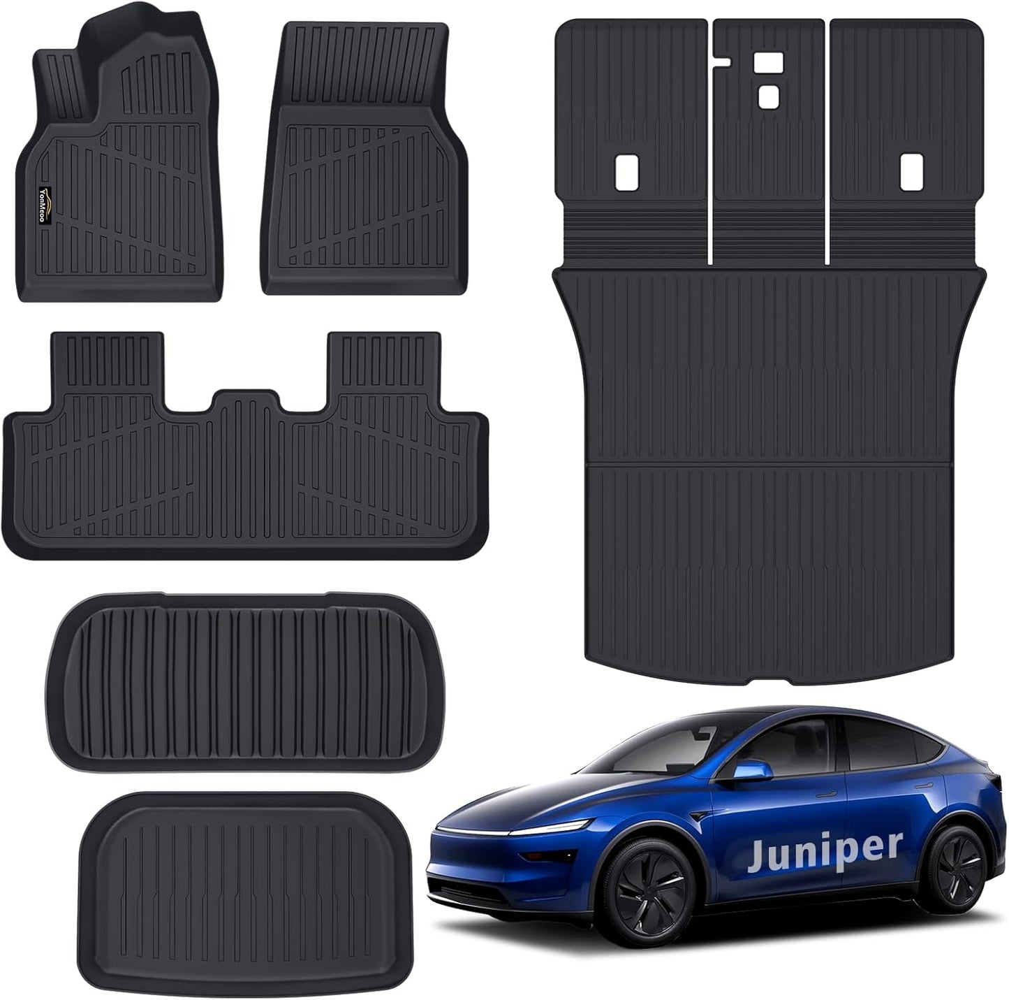 Custom Floor Mats for Tesla Model Y Juniper 2025 2026 All Weather