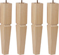 16 Inch Square Unfinished Oak Furniture Legs for DIY Projects