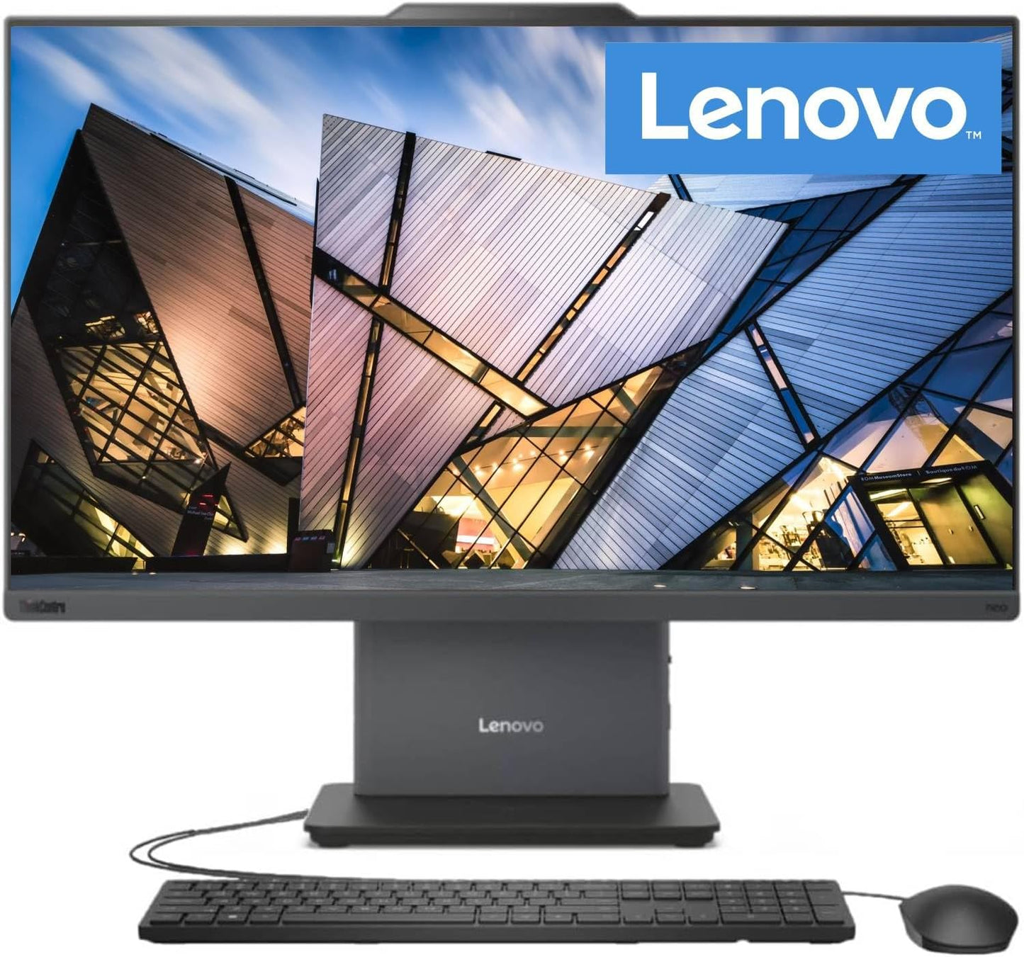 Lenovo ThinkCentre AIO 24 FHD IPS Computer with 13th Gen Intel