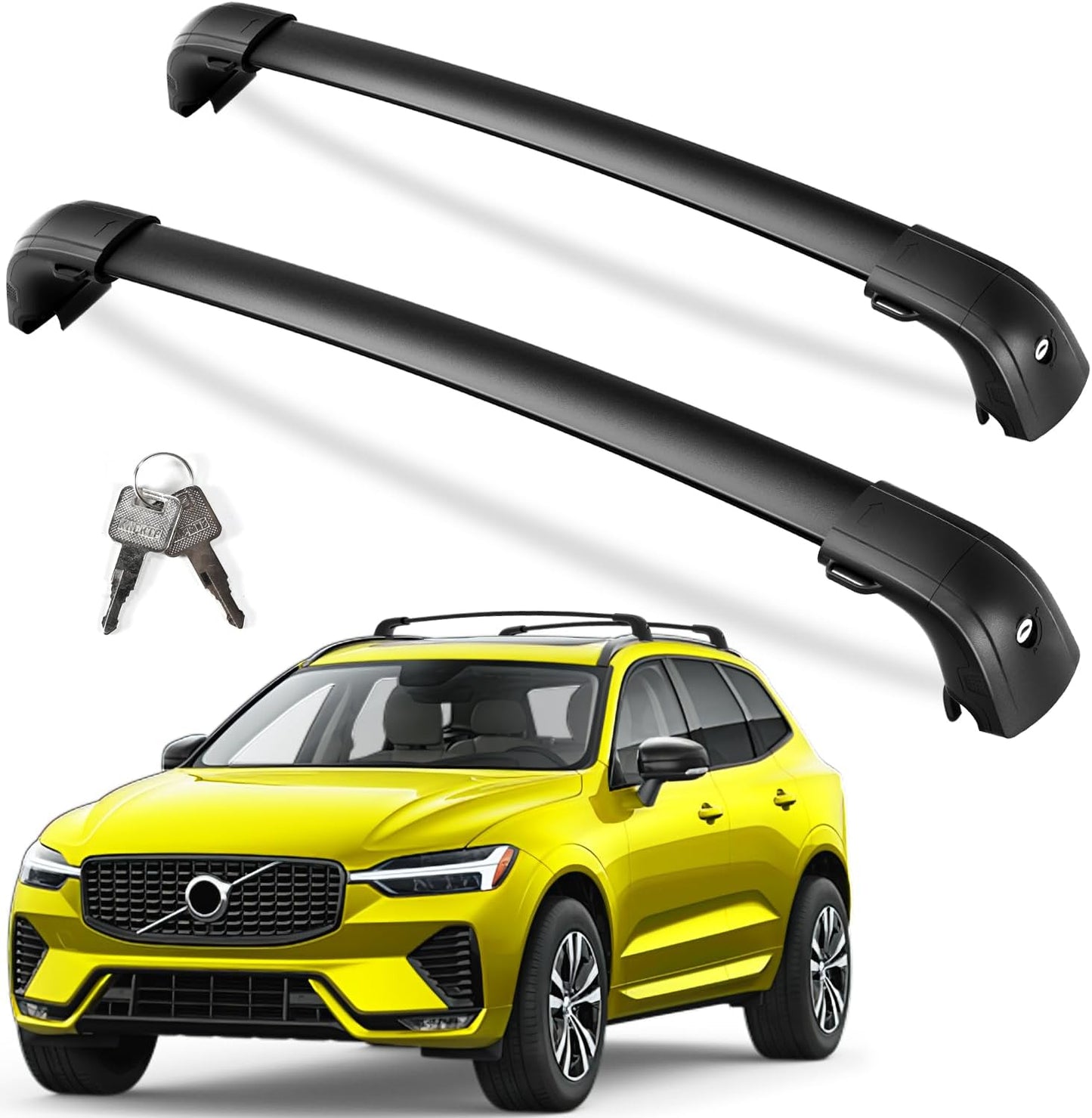 KINGGERI Roof Rack Cross Bars for Volvo XC60 2018-2025