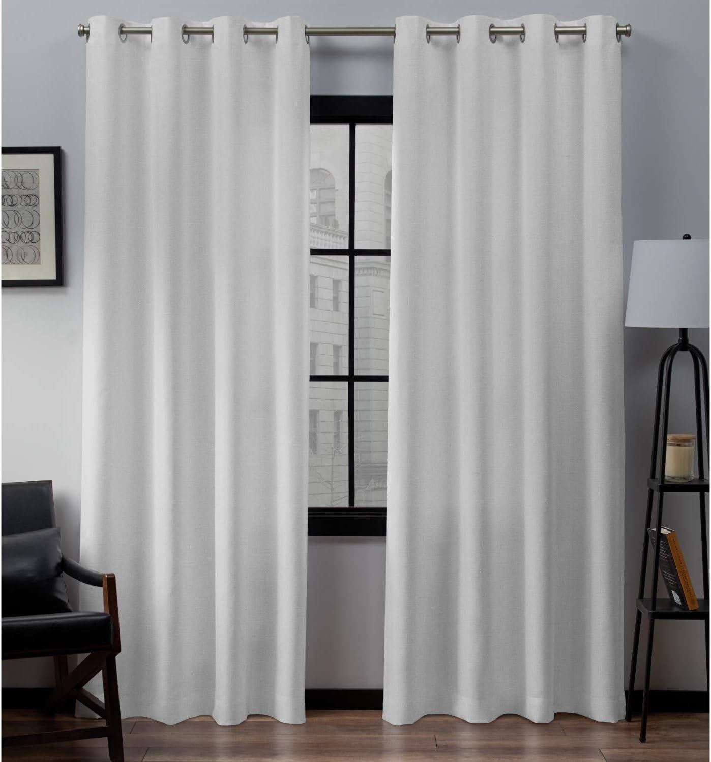 Exclusive Home Loha Linen Curtains - 54x108 - Winter White