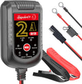 2A Car Battery Charger 12V/6V Smart Maintainer - Trickle Charger