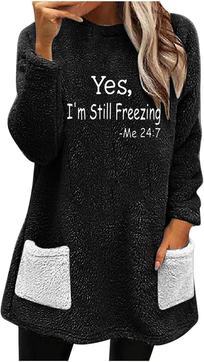 Cethrio Women's Cozy Fleece Sweatshirt