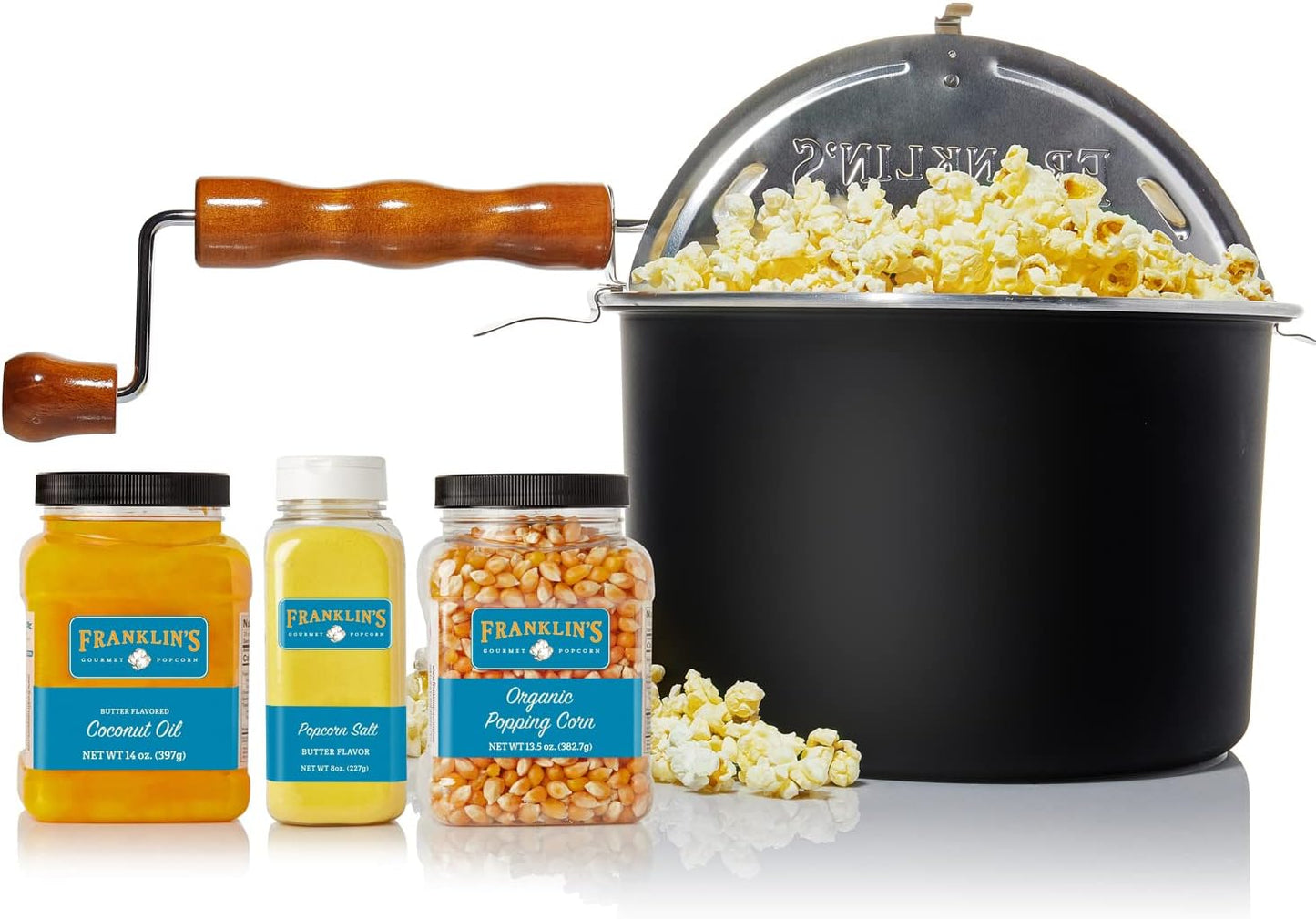 Franklin's Gourmet Popcorn Movie Night Bundle for Perfect Popcorn