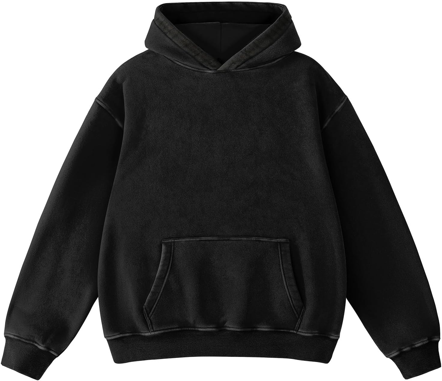 Dnzzs Acid Wash Hoodie Super Soft Pullover for Men Fashion