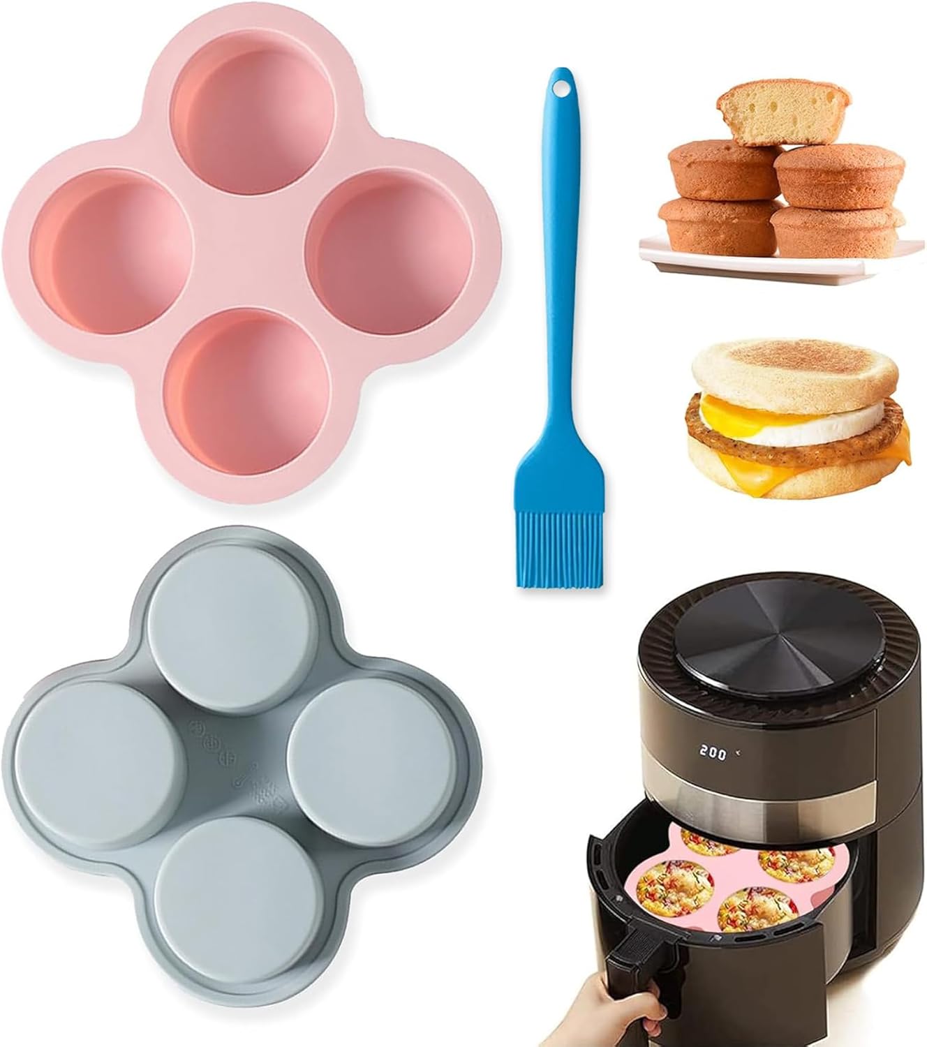 Zuchis Silicone Egg Molds: Non-Stick & Multi-Use