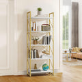 YITAHOME 5 Tiers Gold Bookshelf - Modern Open Storage Shelf