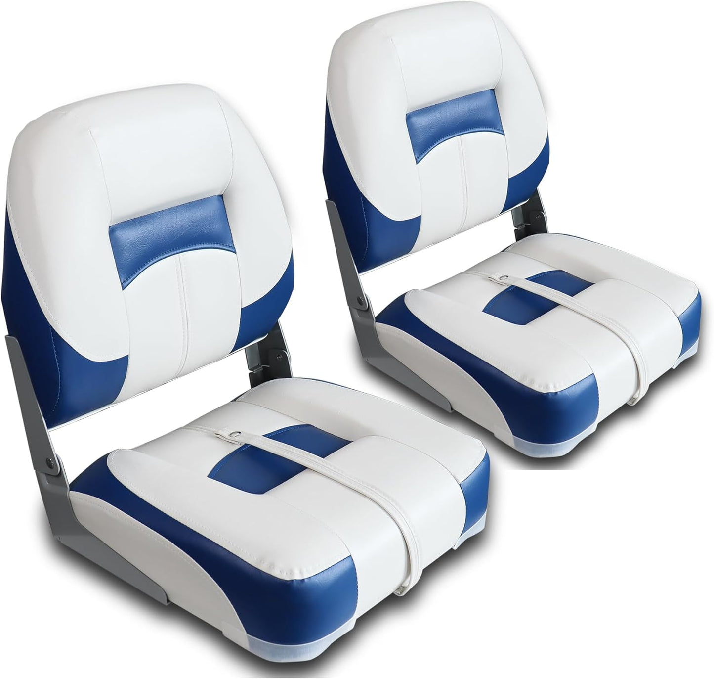 VANCUS Folding Boat Seats for Jon Bass Fishing - 2 Pack