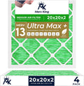 MERV 13 20x20x2 Air Filter 4-Pack - High Efficiency HVAC Replacement