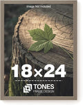 18x24 Poster Frame Solid Wood Veneer - Modern Brown
