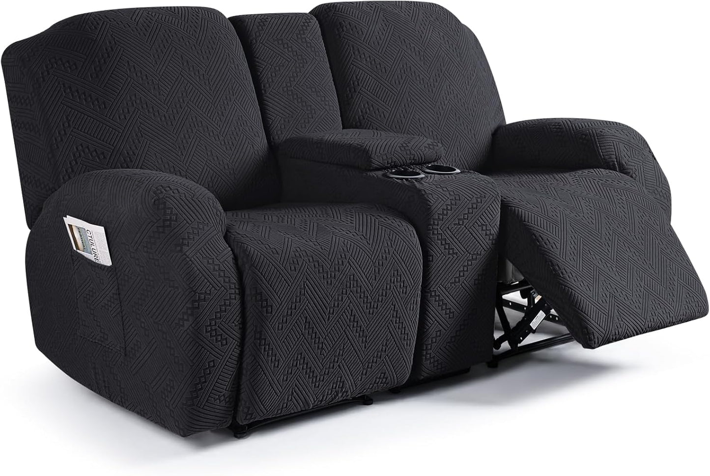 Ruaozz Stretch Loveseat Recliner Covers for Ultimate Protection