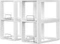 Vtopmart 4 Pack Large Stackable Storage Drawers - Clear Acrylic